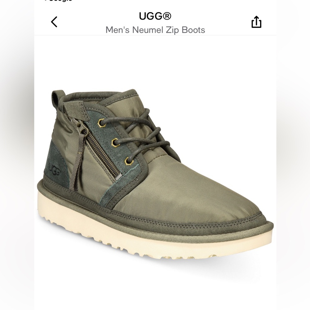 UGG Neumel Zip Nylon Boots (Limited Edition) Size 14
